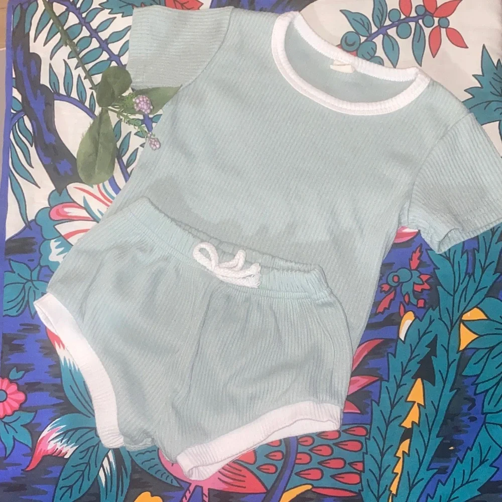 Mint Green Diaper Cover Set for Kids